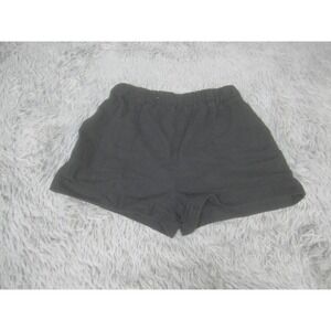 LILY Clothing Shorts Womens Medium Black Utility Elastic Waist Cotton Casual